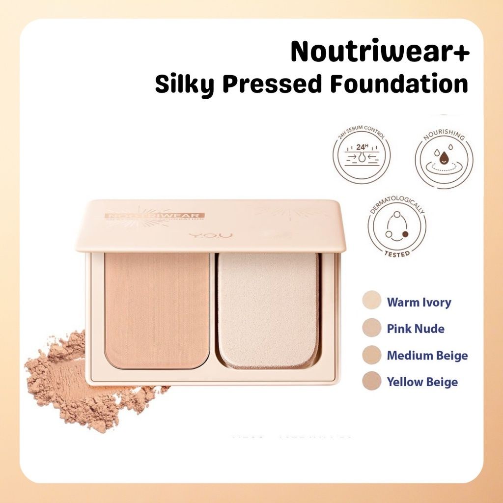 You Noutriwear+ Silky Pressed Foundation | Bedak Padat