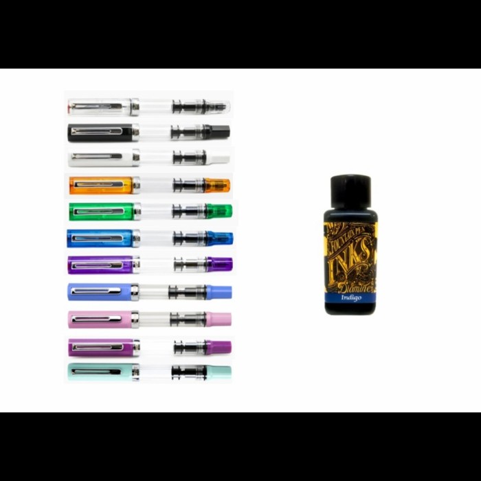 

✨Sale Twsbi Eco Fountain Pen And Diamine Ink Bundle Limited