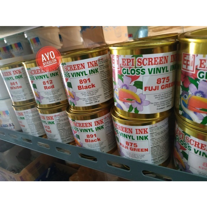 

For Sale Epi Screen Ink Gloss Vinyl Ink 845 Biru Tinta Epi Biru 845 Hemat