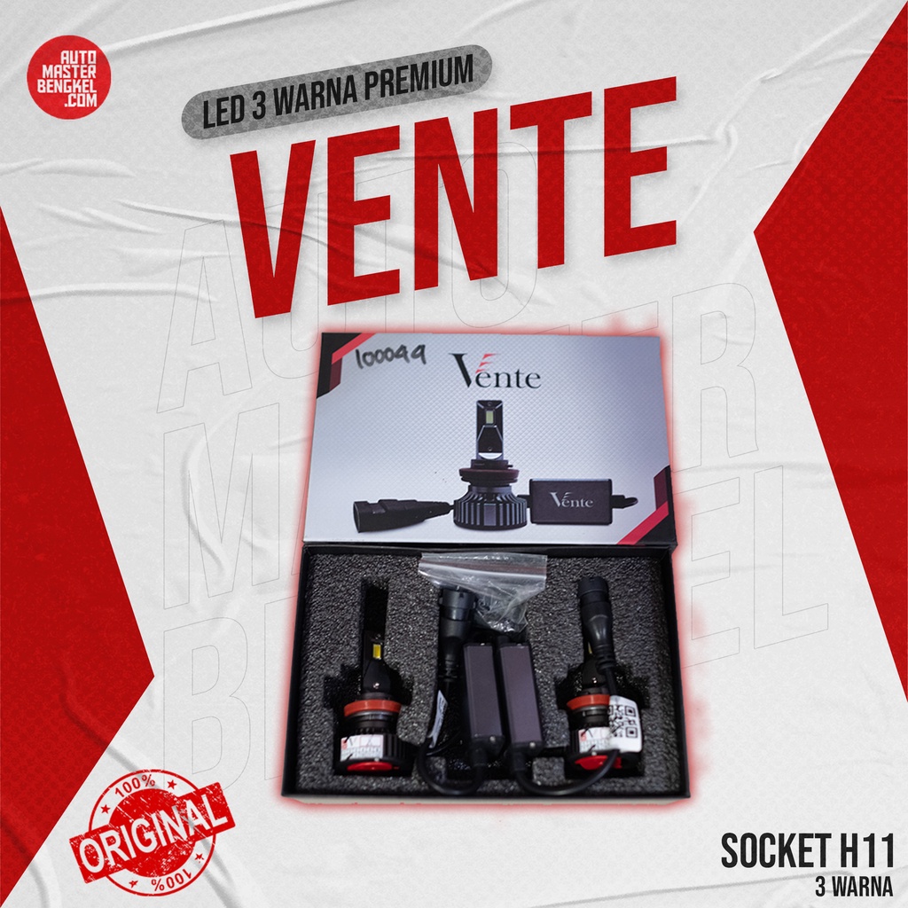 Lampu LED 3 Warna Vente H11