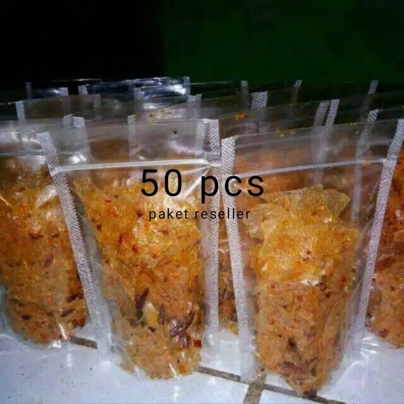 

50 Pcs Kripca Kripik Kaca / Kribel Kripik Beling Harga Reseller Kemasan 30 Grm