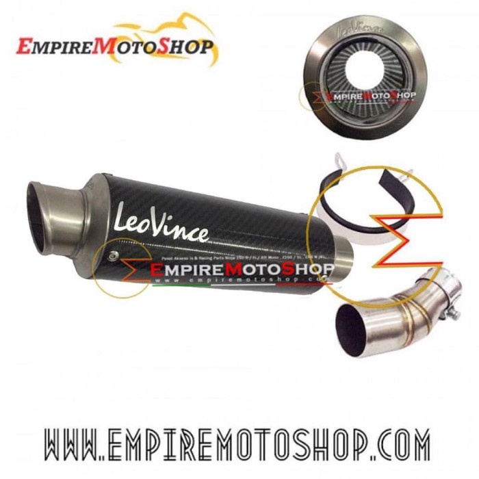 [Original] Knalpot Leovince Corsa Carbon Ninja 250 Fi Slip On Terbatas