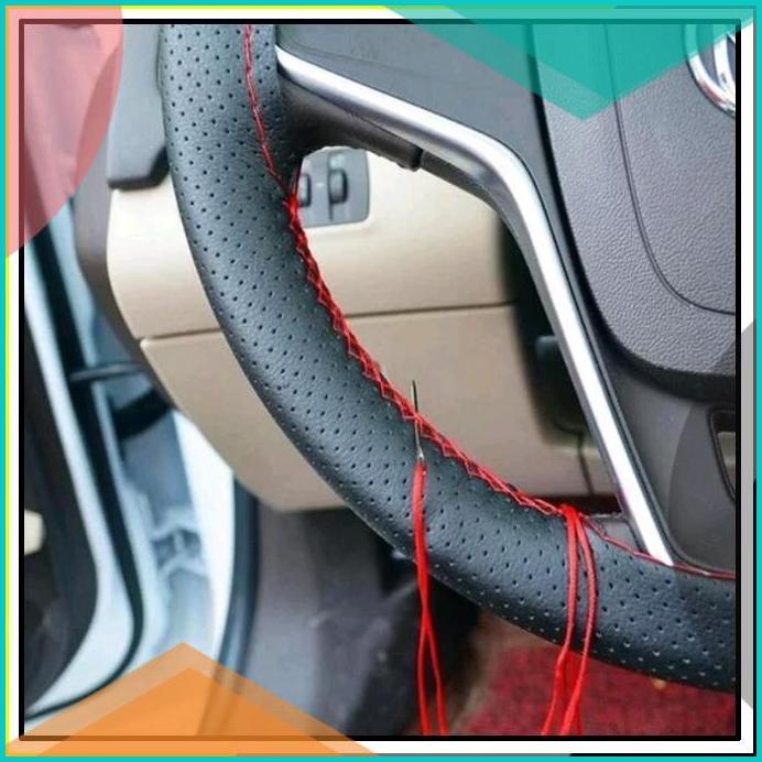 [0437] Cover Setir Stir Mobil Jahit Sarung Setir Stir Mobil Kulit Jahi