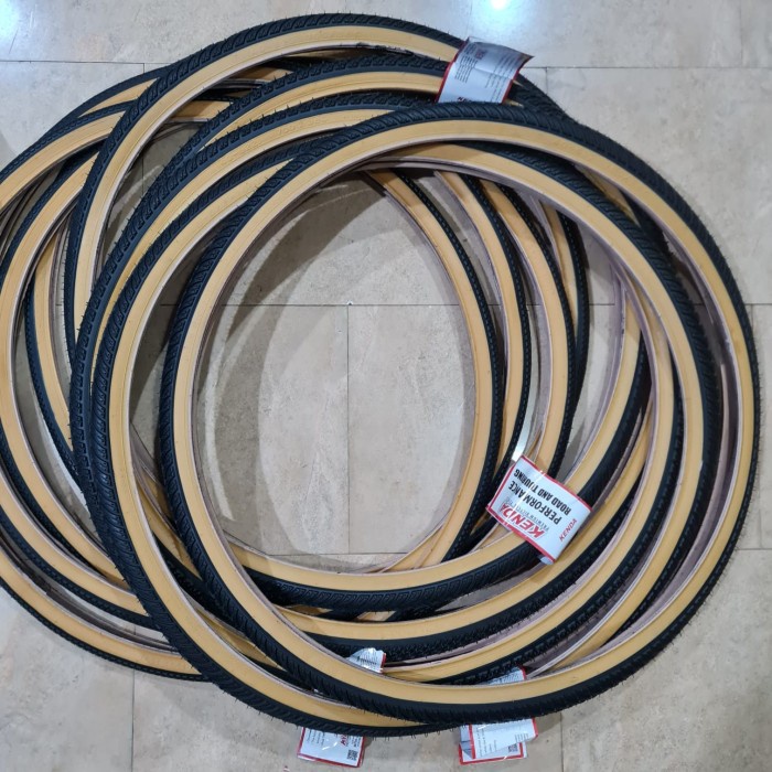 BAN TAN WALL KENDA 700 28C 38C 700C BALAP ROADBIKE BROWN CST SCHWALBE ORIGINAL