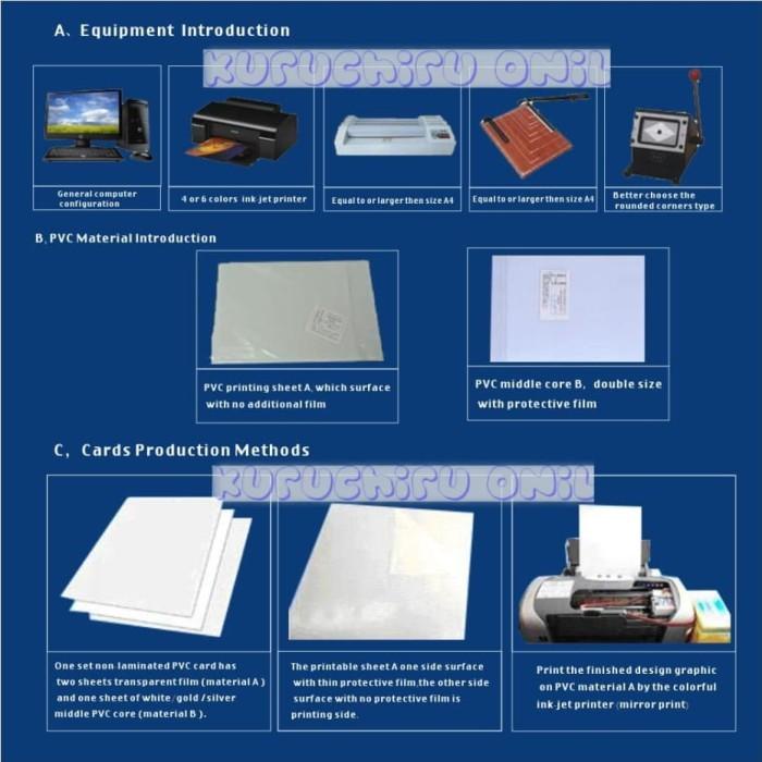 

Pvc Sheet Id Card / Kertas Pvc Id Card / Bahan Id Card/