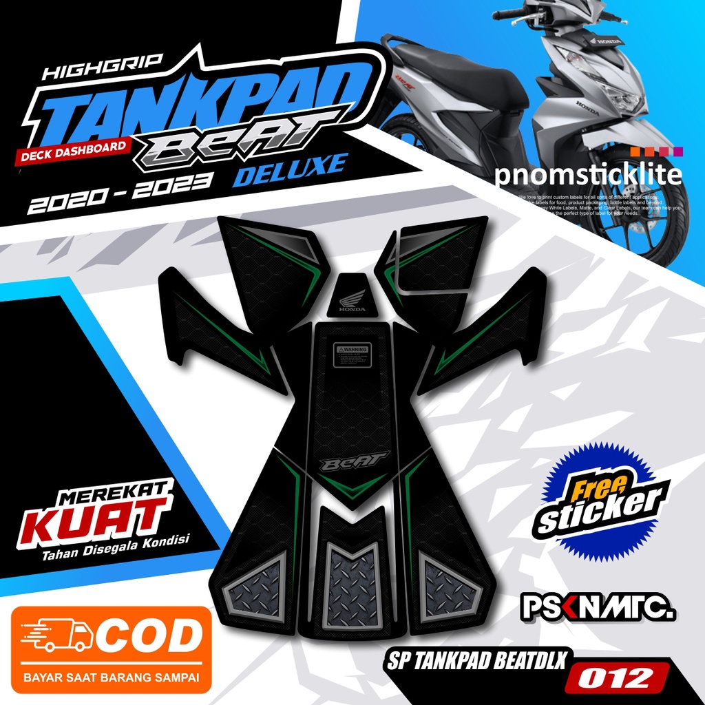 Striping Beat Pelindung Dashboard Tankpad Beat Deluxe/Street CBS 2020 - 2023 (body protector deck pa