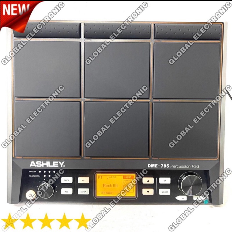 Drum Electrik Ashley Dme 705 Percussion Pad Oryginal Ashley Dme705