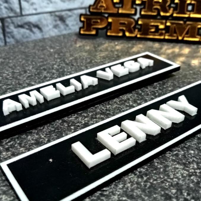 

Name Tag Timbul Papan nama Premium