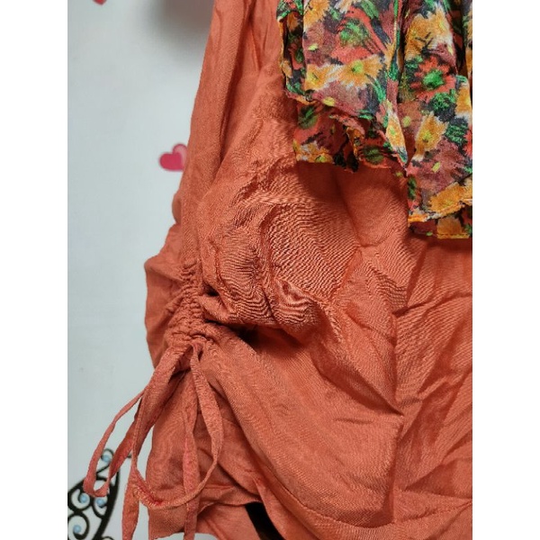 Dress Warna Merah Bata