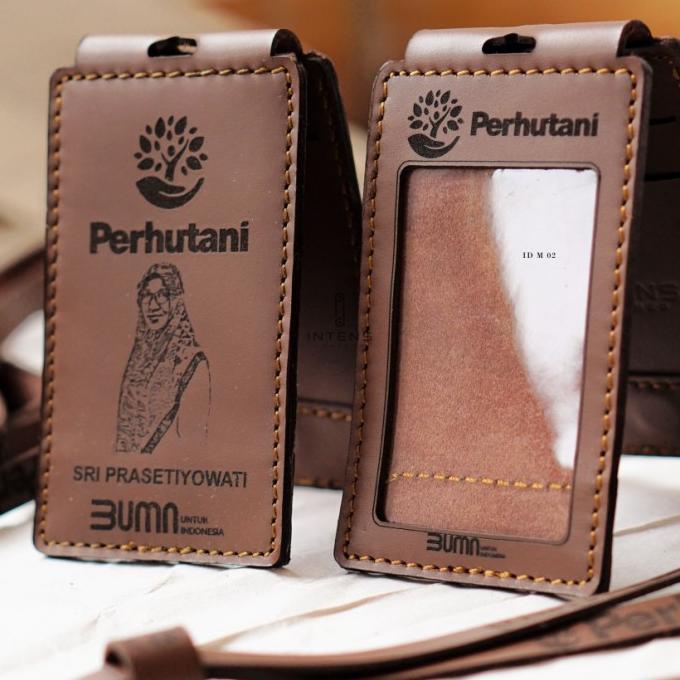 

Id card holder kulit magnet