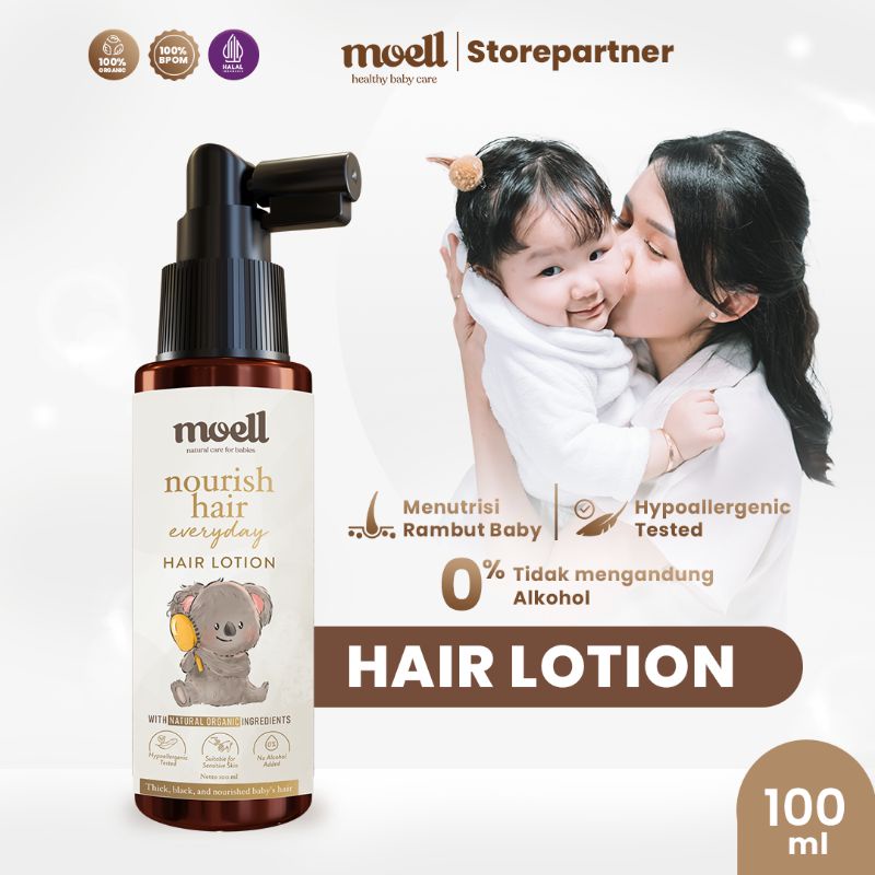 Moell Hair Lotion / Hair Lotion Spray Anak Moell