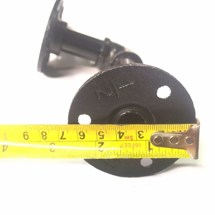 Vintage Pipe Shelf Bracket Pipa Besi Industrial 1/2 Inch