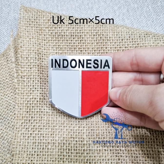 Emblem Logo Bendera Indonesia Mobil Stiker Bendera Indonesia Mobil