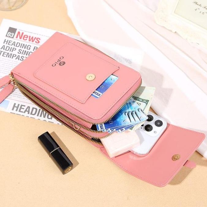 TERBAIK OPIOBAGS DOMPET HP TOUCHSCREEN / DOMPET HP SELEMPANG WANITA / FANDISTEPHEN10