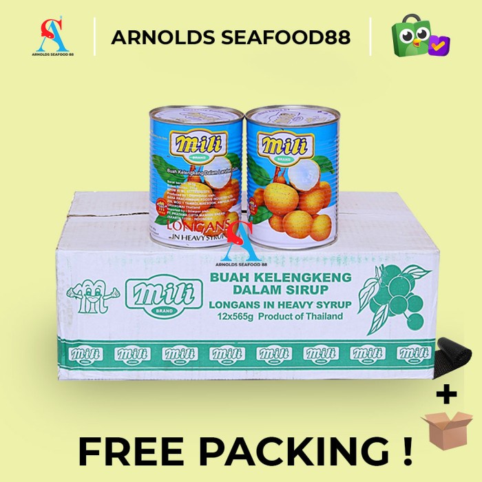 

Mili Longan Buah Kaleng in Heavy Syrup / Per 1 Dus Isi 12 Pcs / 565 gr
