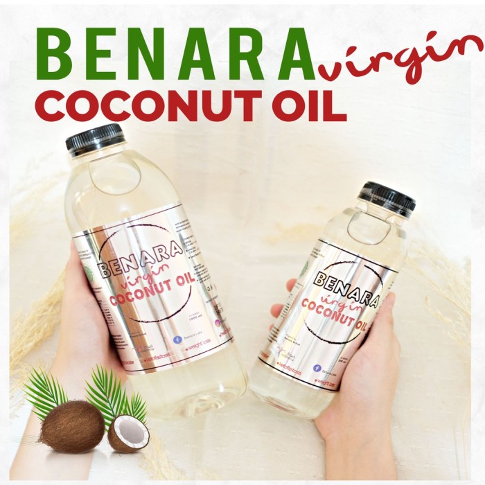 

VCO Virgin Coconut Oil 1000 ml - 500 ml Minyak Kelapa Murni - Benara