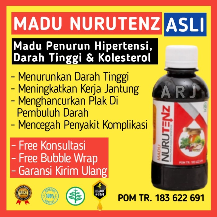 

Madu Nurutenz Herbal Penurun Darah Tinggi & Kolesterol Hipertensi ASLI