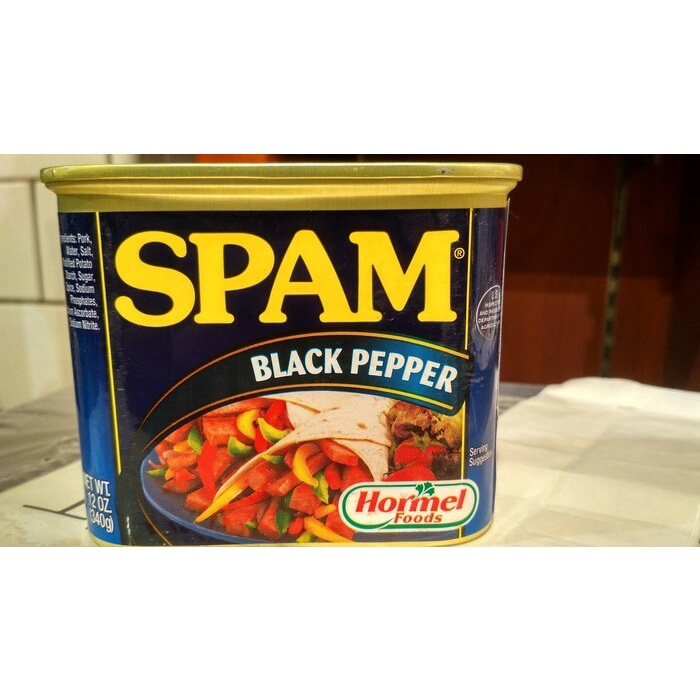 

SPAM Black Pepper Daging Meeica Hitam Luncheon Canned Meat