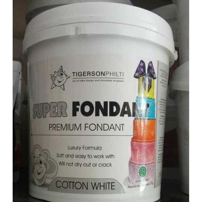 

Laris Spesial Fondant Tigerson Philti White 5kg