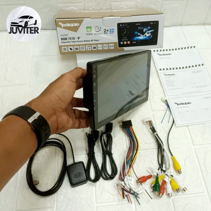 head unit android 9 inch rockgate ram 2/32gb