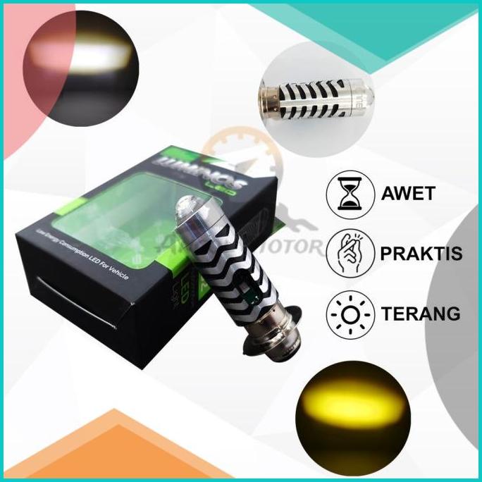 Luminos Headlamp LED LS2 H6 13w 2in1 Lampu Sorot Depan Motor Universal