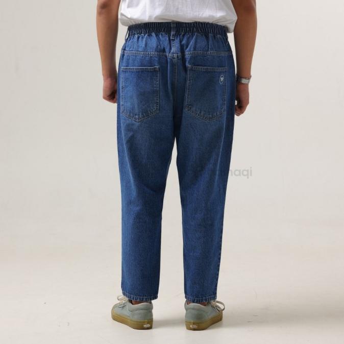 Baihaqi Sirwal Celana Denim Hamra Biru Tua BSS1B