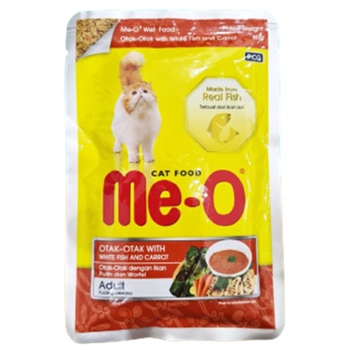 Meo Pouch Otak-Otak White Fish Carrot 80 Gr, Wet Food - CatsFood