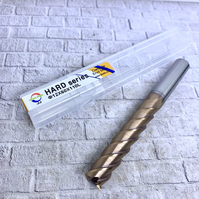 ✅Ready Endmill 12Mm Long 110 Mm Hrc55 Carbide Merk Jj Tool Baru Limited