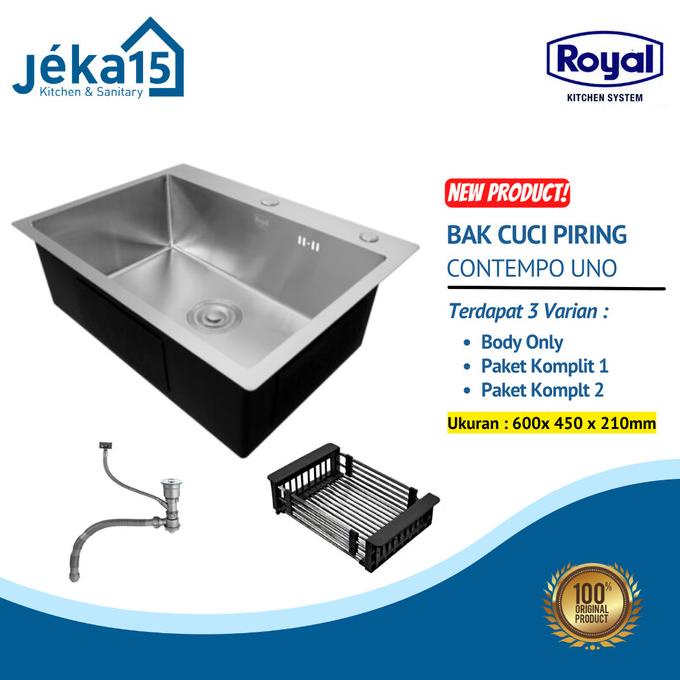 Bak Cuci Piring Stainless | Royal Contempo Uno | Kitchen Sink