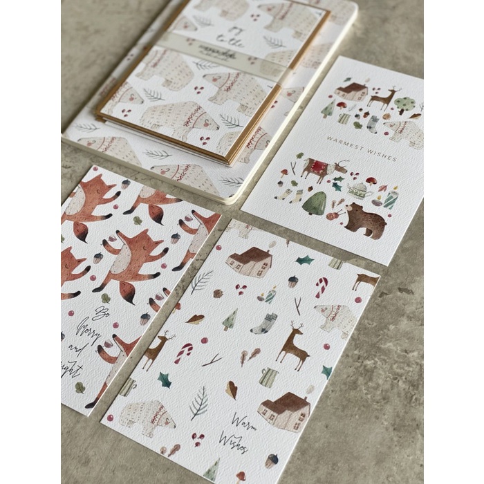 

SALE Polar Bear Christmas stationery set Termurah