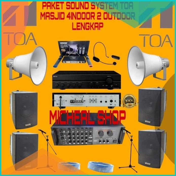 paket sound system toa masjid musholla 4indoor 2 outdoor lengkap 16nov