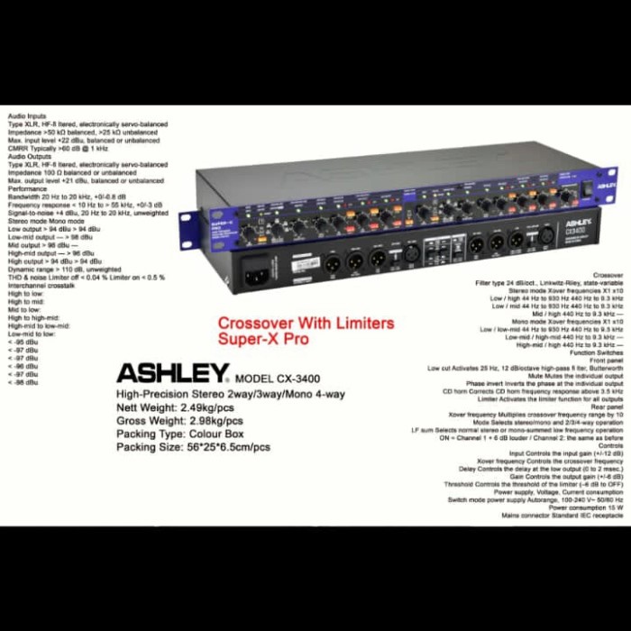 crossover ASHLEY CX-3400 / CX3400 /CX 3400 Original