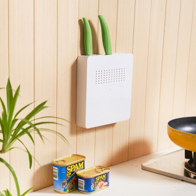 Tempat Kotak Gantung Pisau Golok Gunting Dinding Dapur Samping Kabinet Dapur Hanging Knife Holder