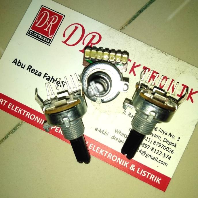 Diskon Potensio ORI tape politron Polytron 7 kaki 7 pin kaki jejer 50K ulir dre3 Ayo Beli