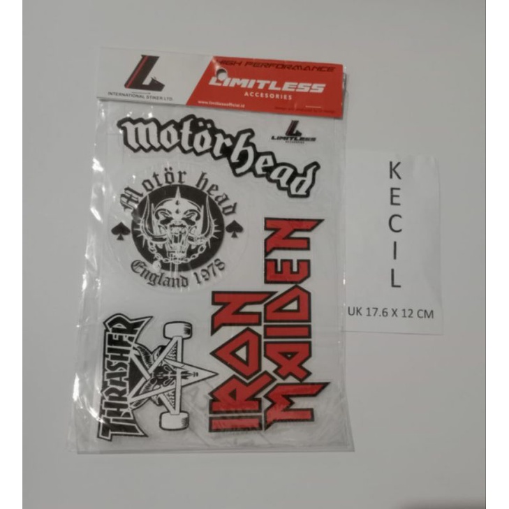 

stiker super clear motorhead