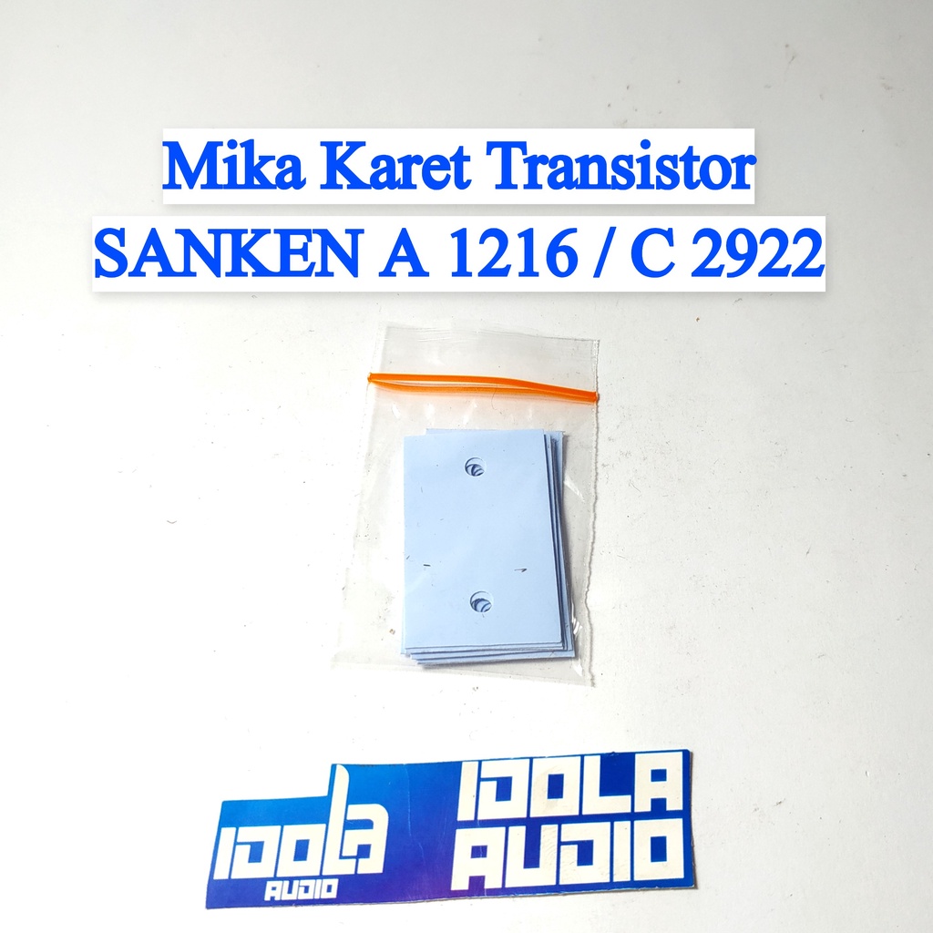 (10 PCS) MIKA Karet Transistor Sanken A1216 / C2922 | Isolator Karet TR SANKEN