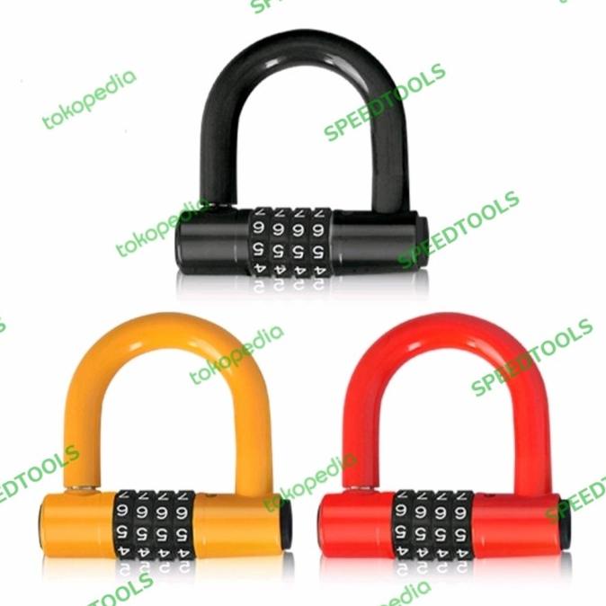 Multifungsi Lock Gembok Kode Code Nomor Angka Kunci Pagar Motor Rollin