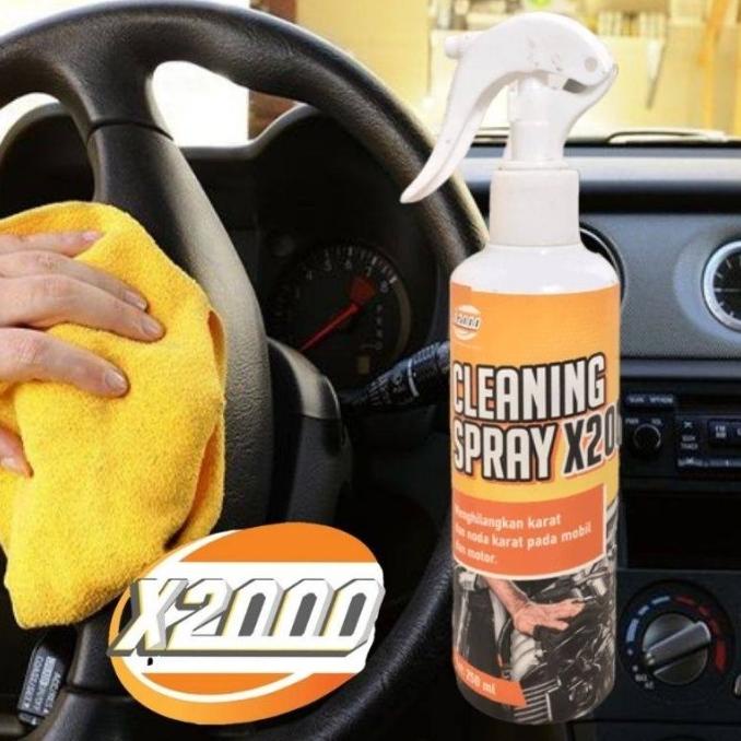Cleaning Spray X2000 Menghilangkan karat lumpur noda jamur di kulit