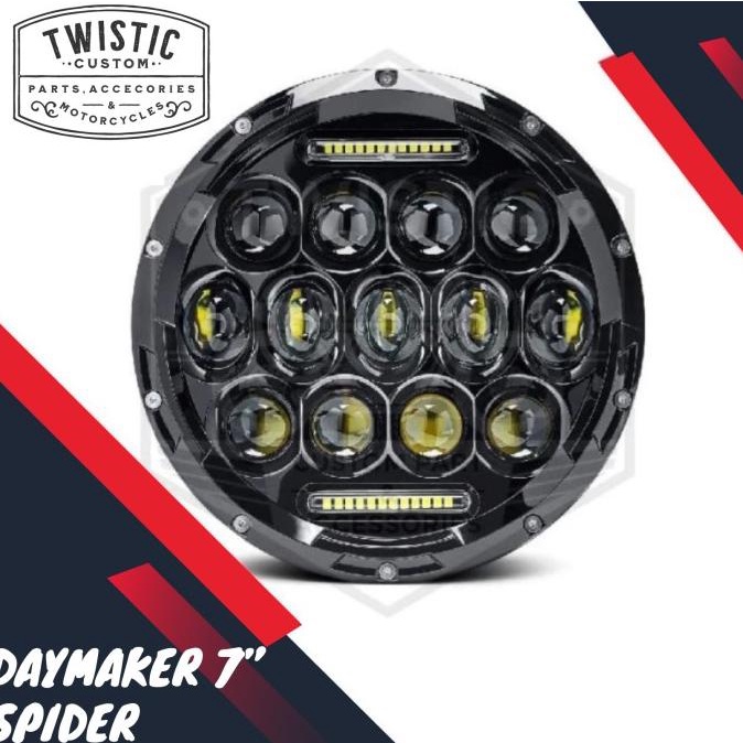 Daymaker Spider Eye 7 Inchi Lampu LED 75w Kawasaki W175