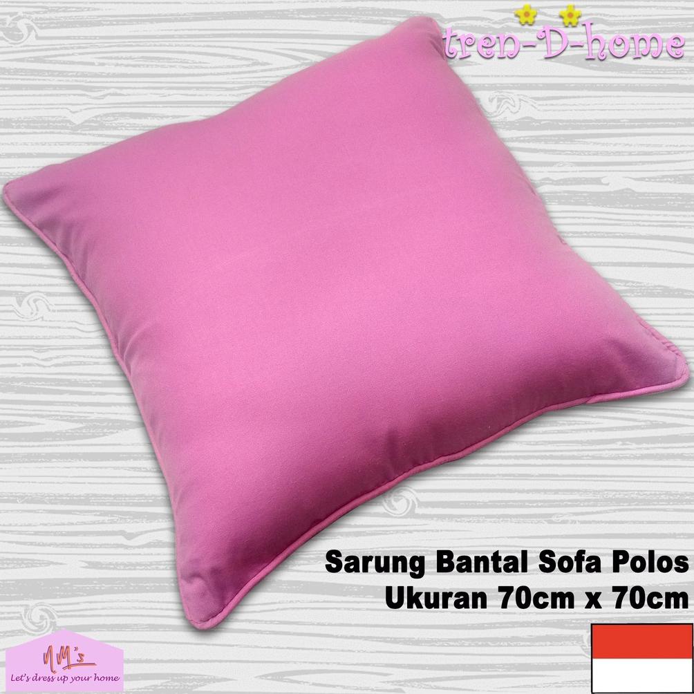 Sarung bantal kursi sofa katun polos ruang tamu minimalis murah 70 cm  x 70 cm - NM's