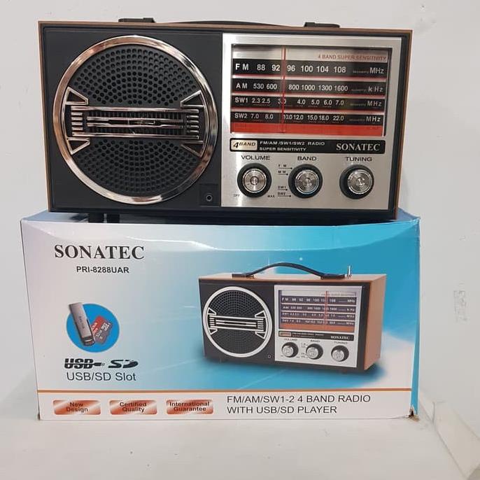 Radio Klasik SONATEC 8288 USB FLASHDISK AM FM RADIO RODJA