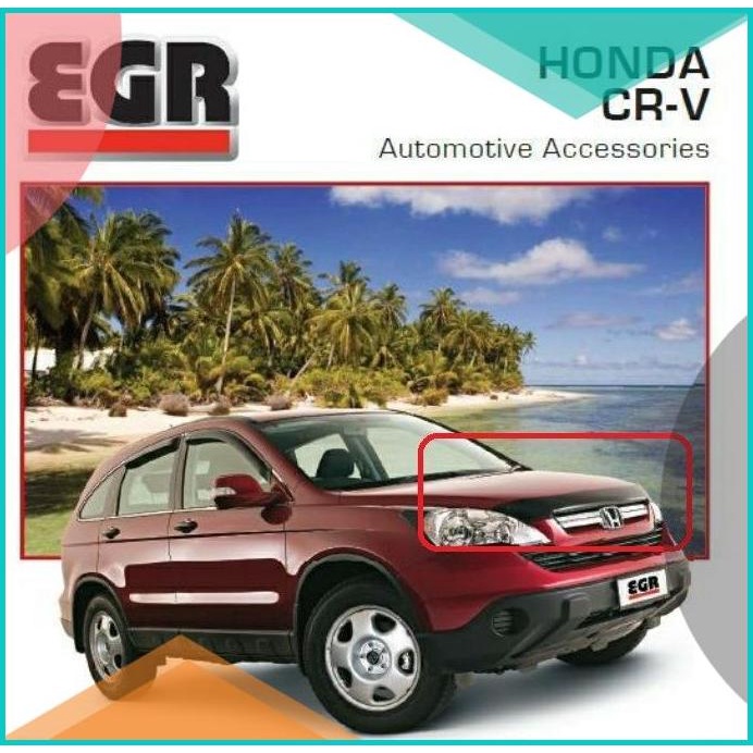 Aksesoris Mobil Deflecta Hood Deflector EGR CRV Gen 3 2007-2012 16novz