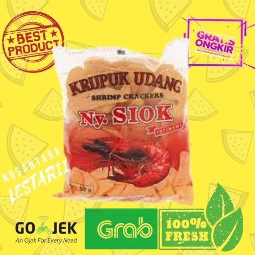 

Kerupuk - Kerupuk Udang Oval Ny. Siok / Netto - 500 Gram Kerupuk Udang