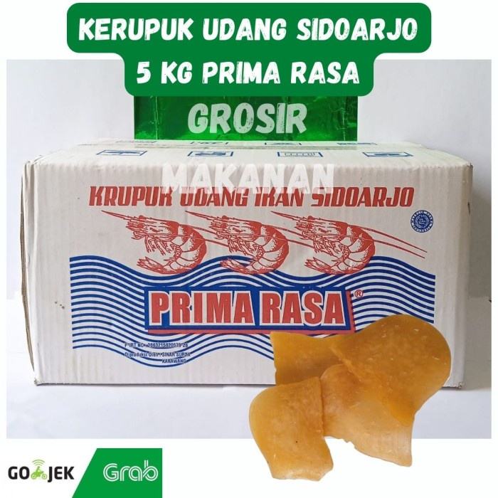 

Kerupuk - Jual Kartonan / Kerupuk Udang Jumbo Sidoarjo Prima Rasa 5 Kg / Mentah