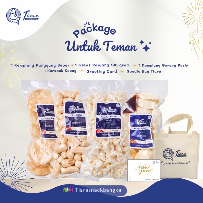 

Kerupuk - Package Hampers Tiara Snack Bangka/Kerupuk Kemplang Tiara Asli Bangka