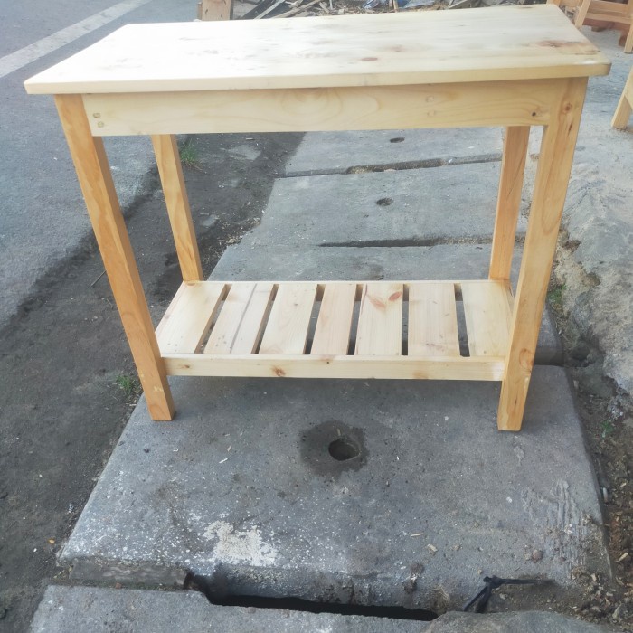 Terbaru Meja Rak Meja Kompor Meja Aquarium 804565Cm Full Kayu Jati Belanda Promo Terlaris