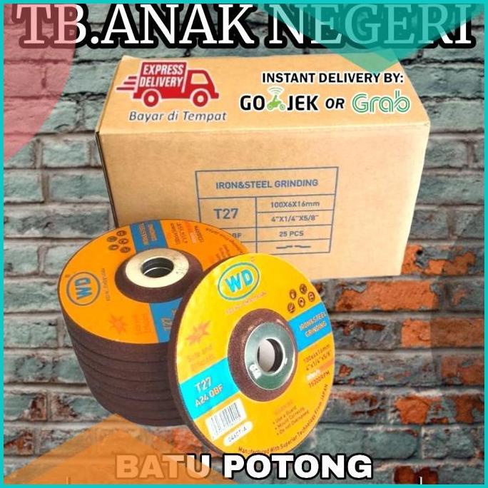 WD Batu Gerinda poles 4 inch/mata asah / Gerinda poles / batu poles wd