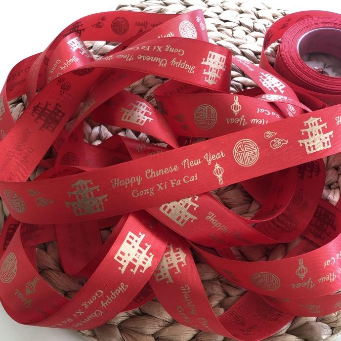 

TERBARU PITA CHINESE NEW YEAR/GONG XI FA CAI/PITA IMLEK/TALI PITA IMLEK 2,5CM !!!!!