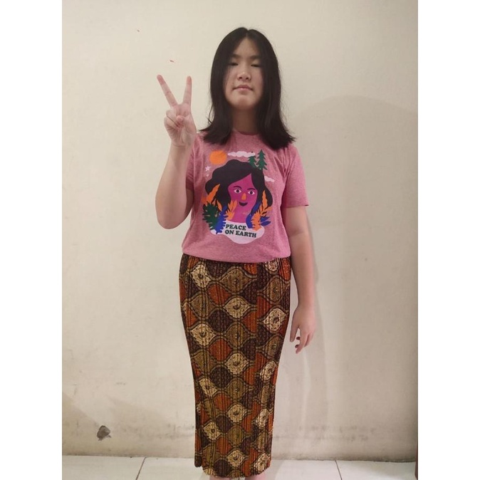 Disya Rok Plisket Panjang Anak Tanggung Batik Berkualitas