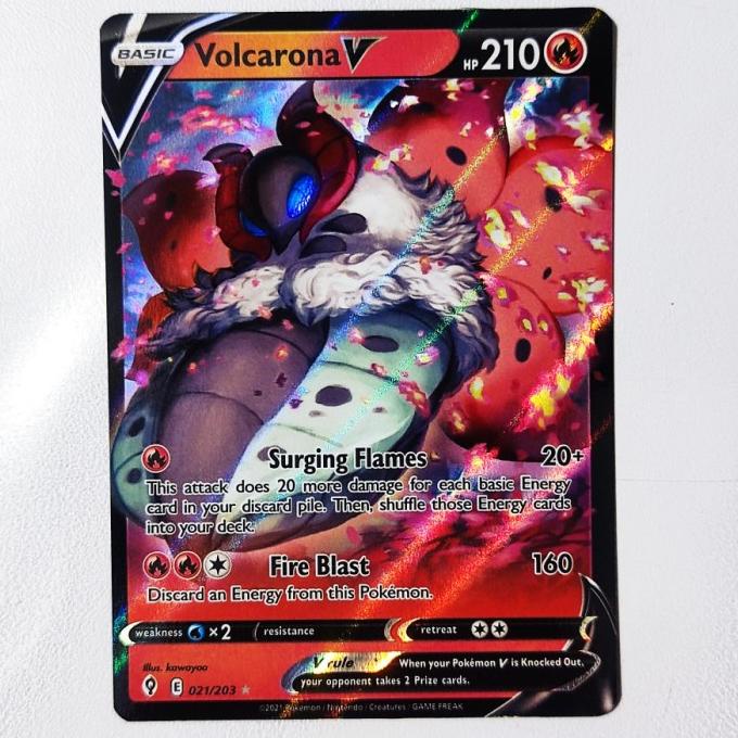 Volcarona V 021/203 - Evolving Skies Pokemon Card English TCG